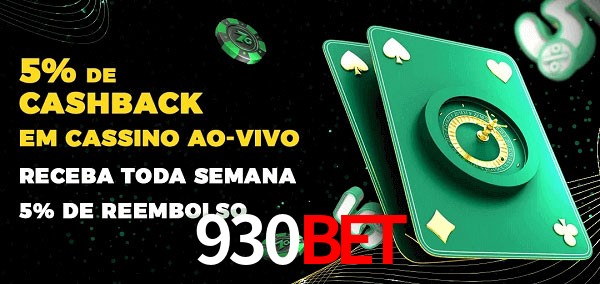Promoções do cassino ao Vivo 930bet
